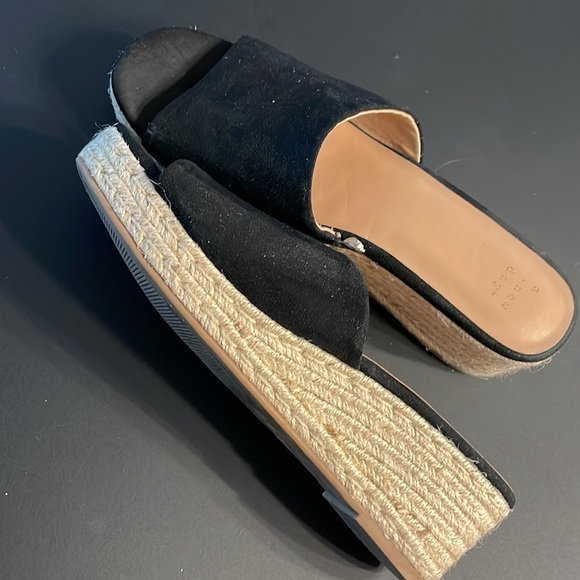 A New Day Women's Wedges Size 9 Black Espadrilles Wedge Sandals Relaxed Vibe - Picture 10 of 10
